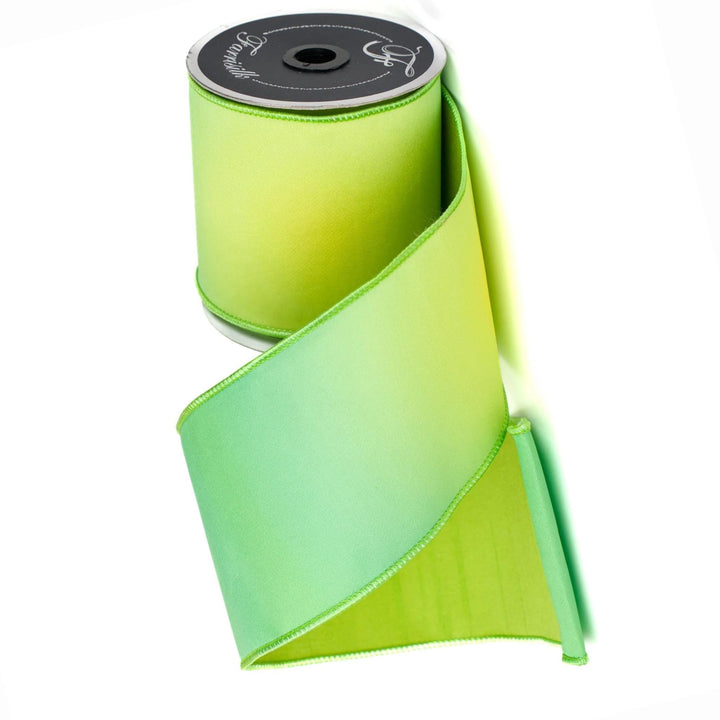 4" Green Prismatic Ribbon, Farrisilk RIbbon
