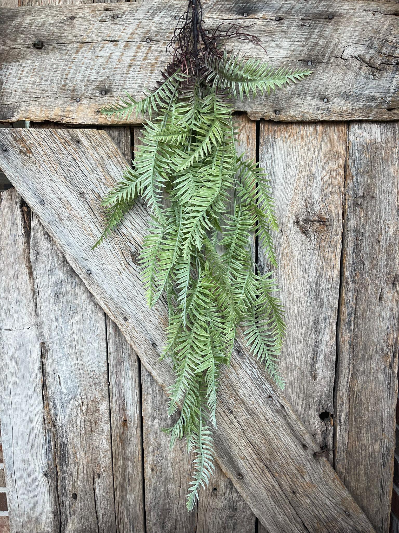 42" Hanging Greenery Fern, Fern Greenery Bush, Boston Fern Artificial Greenery, Greenery for Wreath, Wreath Supply, Floral Supply, 15773