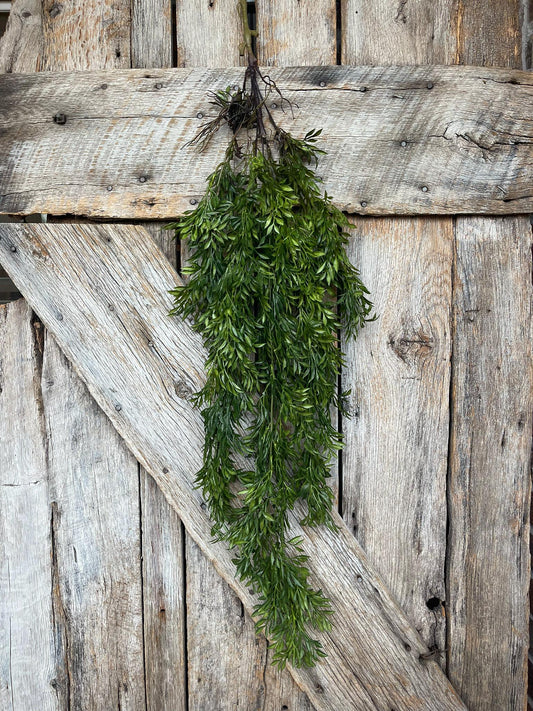 42" Hanging Greenery Leaves Bush, Greenery Bush, Artificial Greenery, Greenery for Wreath, Wreath Supply, Floral Supply, Hanging Bush, 15731