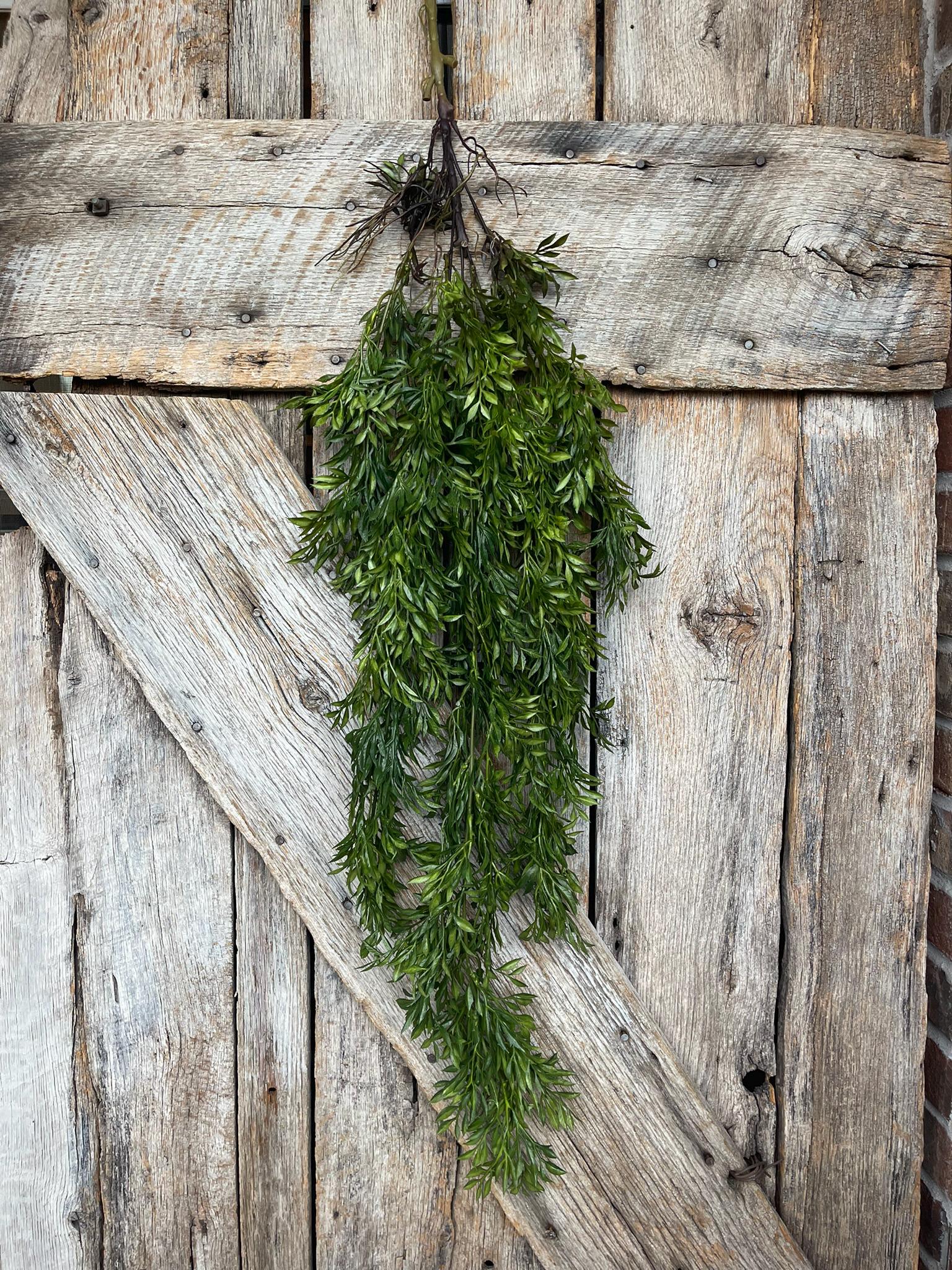 42" Hanging Greenery Leaves Bush, Greenery Bush, Artificial Greenery, Greenery for Wreath, Wreath Supply, Floral Supply, Hanging Bush, 15731