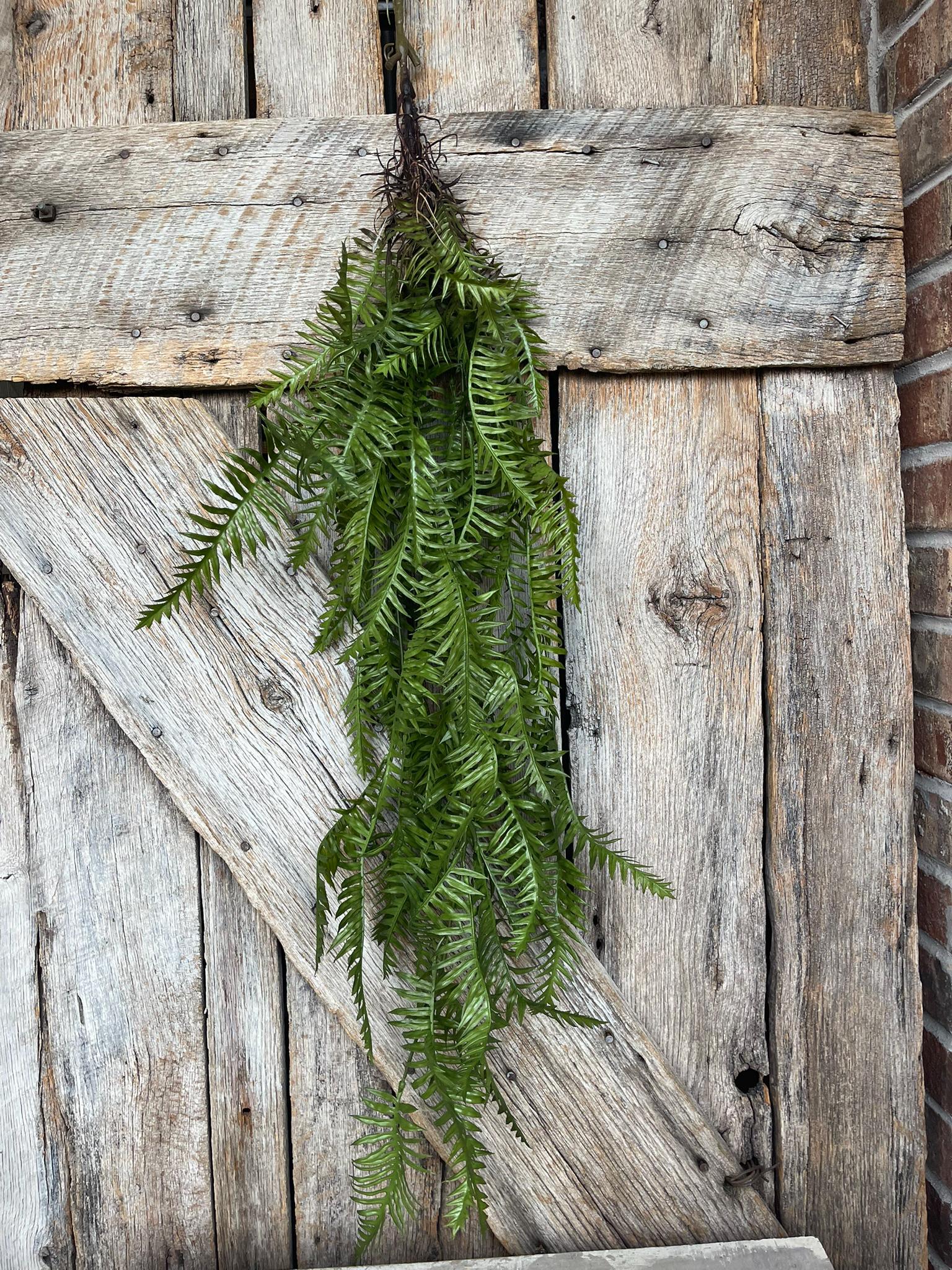42" Hanging Greenery Fern, Fern Greenery Bush, Artificial Greenery, Greenery for Wreath, Wreath Supply, Floral Supply, Hanging Bush, 15771