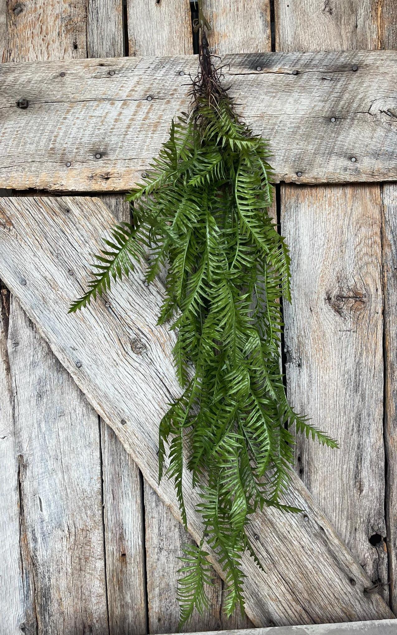 42" Hanging Greenery Fern, Fern Greenery Bush, Artificial Greenery, Greenery for Wreath, Wreath Supply, Floral Supply, Hanging Bush, 15771