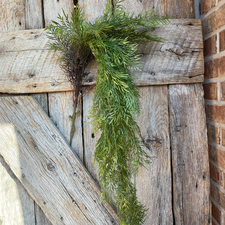 42" Hanging Greenery Bush, Plastic Greenery Bush, Artificial Greenery Bush