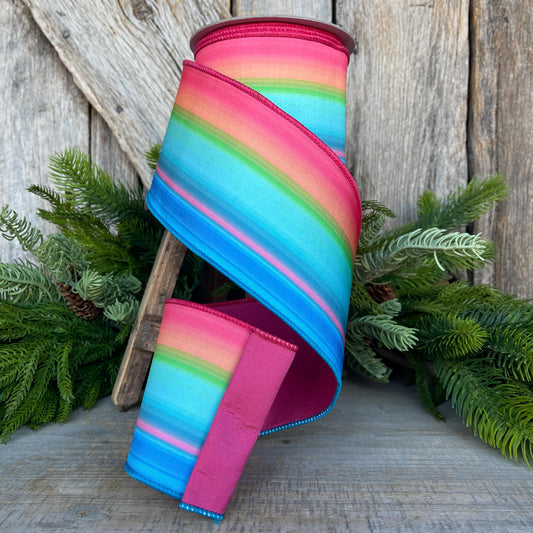 4" Tropics Ribbon, Farrisilk Ribbon, Wired Ribbon, Summer Ribbon, Bright Ribbon, Tropical Ribbon, SR061-32