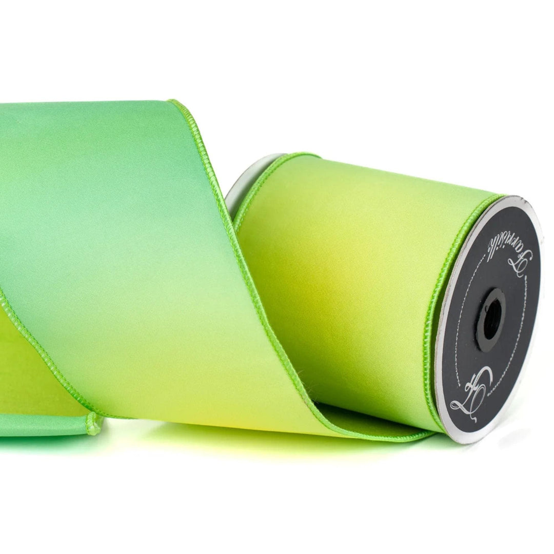 4" Green Prismatic Ribbon, Farrisilk RIbbon