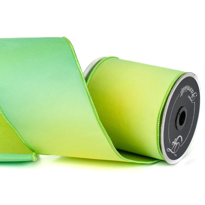 4" Green Prismatic Ribbon, Farrisilk RIbbon