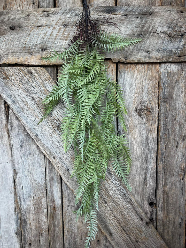 42" Hanging Greenery Fern, Fern Greenery Bush, Boston Fern Artificial Greenery