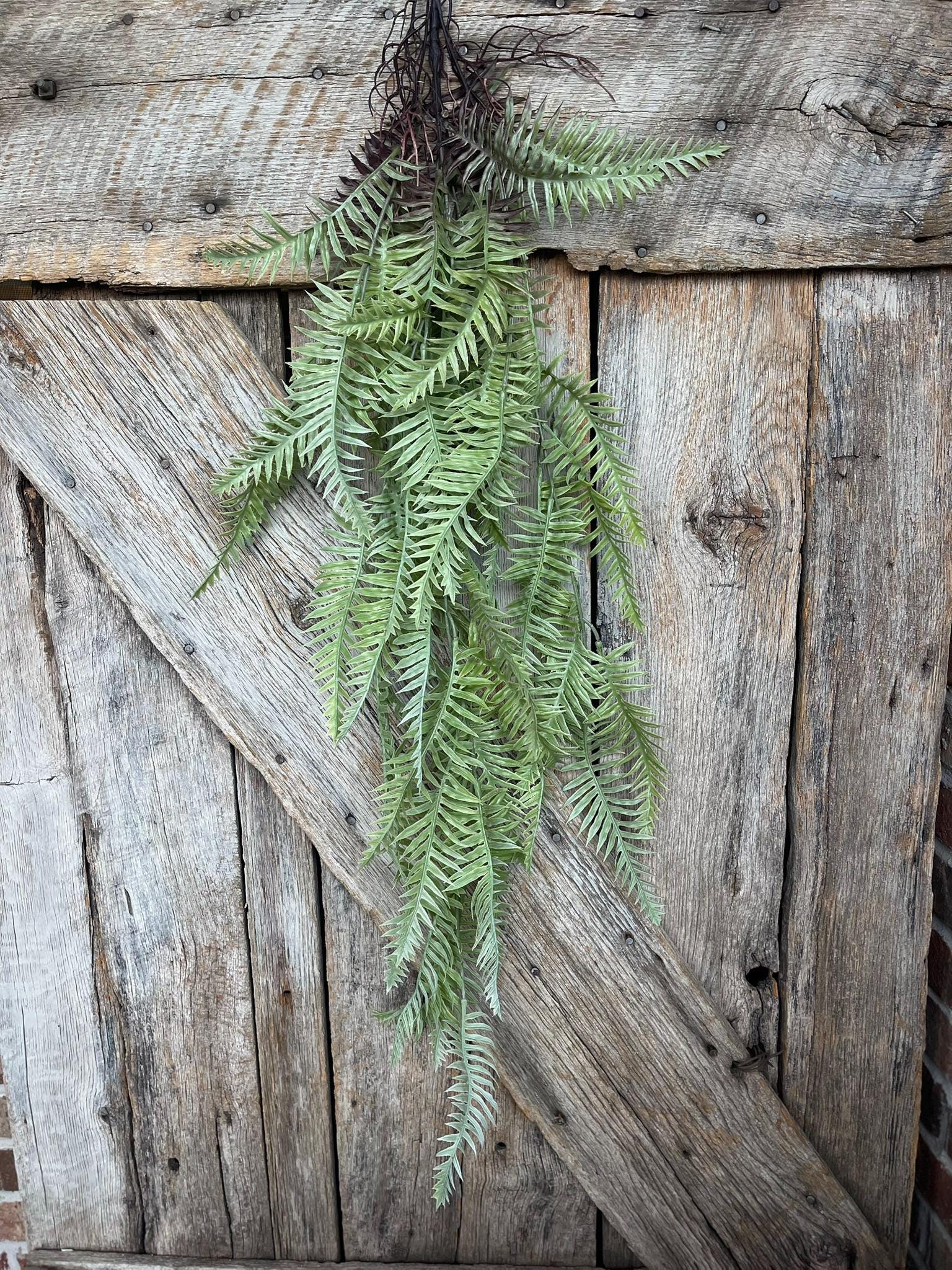 42" Hanging Greenery Fern, Fern Greenery Bush, Boston Fern Artificial Greenery, Greenery for Wreath, Wreath Supply, Floral Supply, 15773