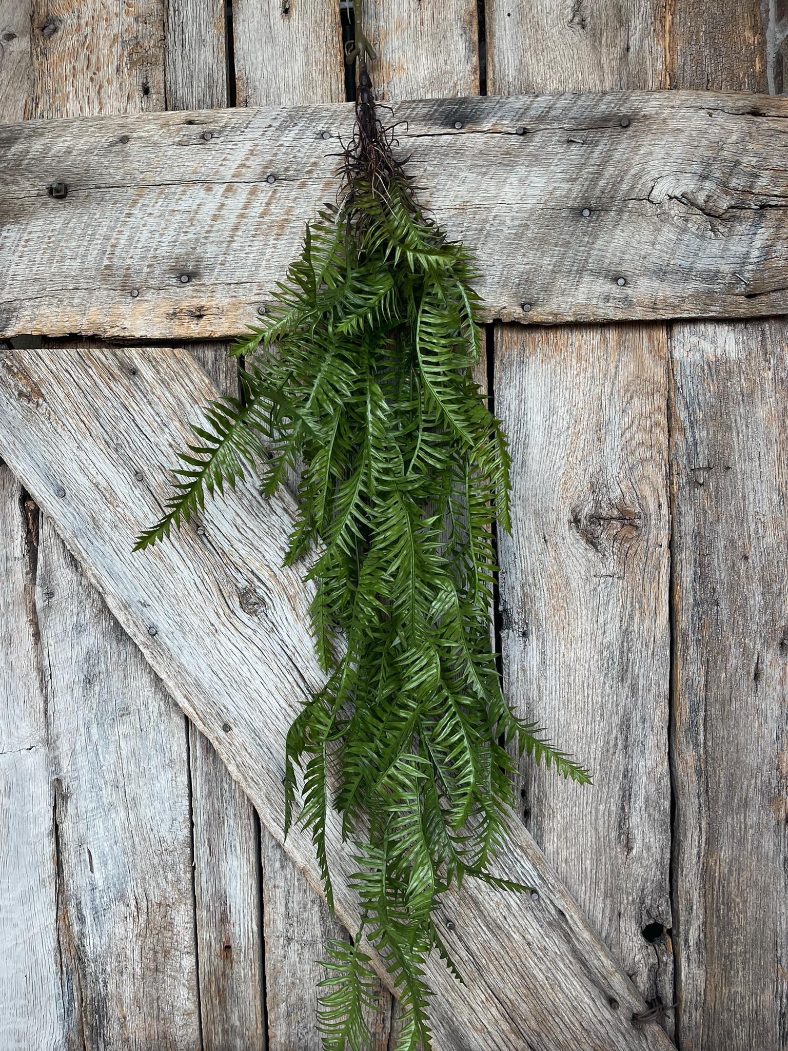 42" Hanging Greenery Fern, Fern Greenery Bush, Artificial Greenery, Greenery for Wreath, Wreath Supply, Floral Supply, Hanging Bush, 15771