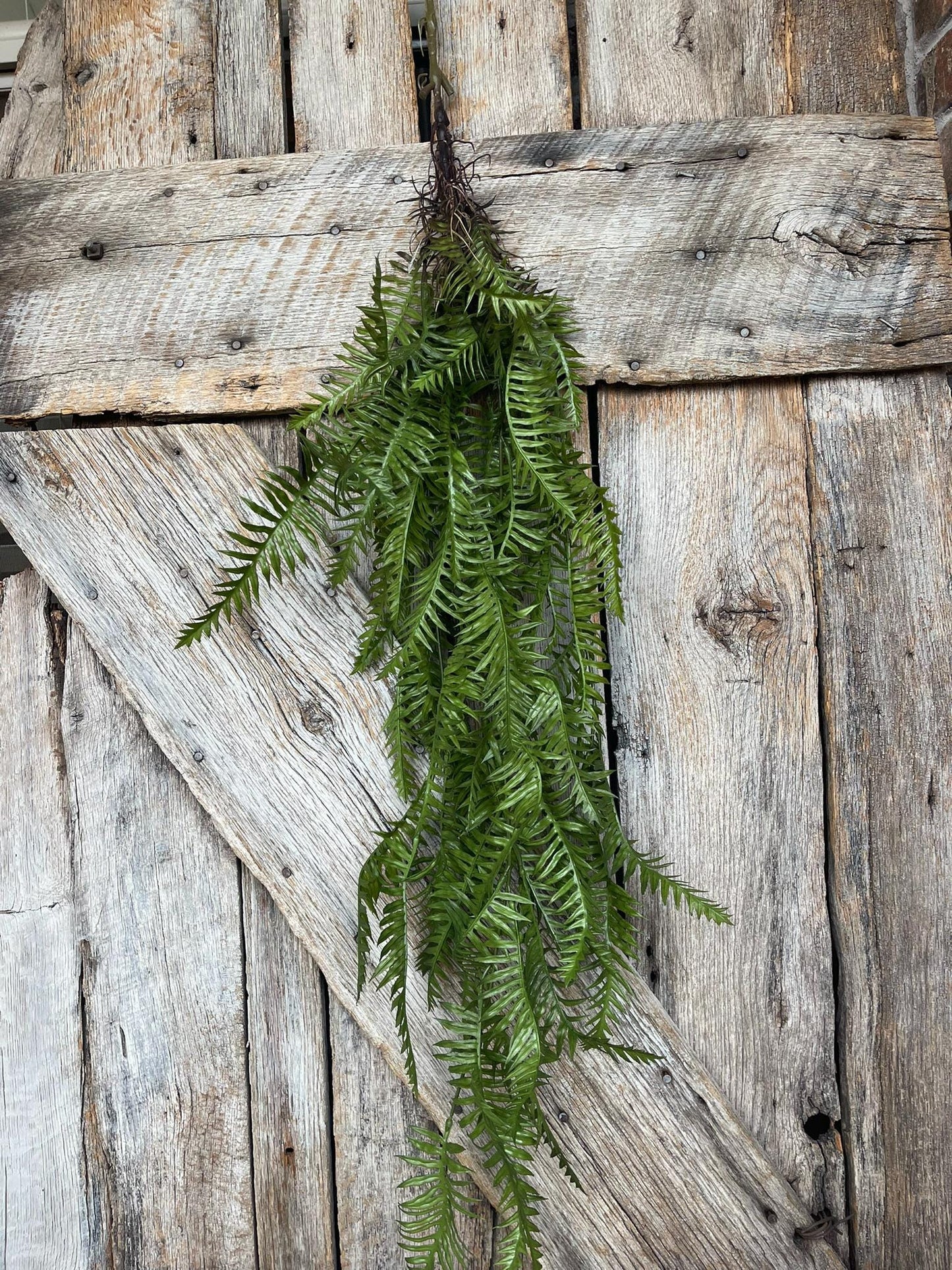 42" Hanging Greenery Fern, Fern Greenery Bush, Artificial Greenery, Greenery for Wreath, Wreath Supply, Floral Supply, Hanging Bush, 15771