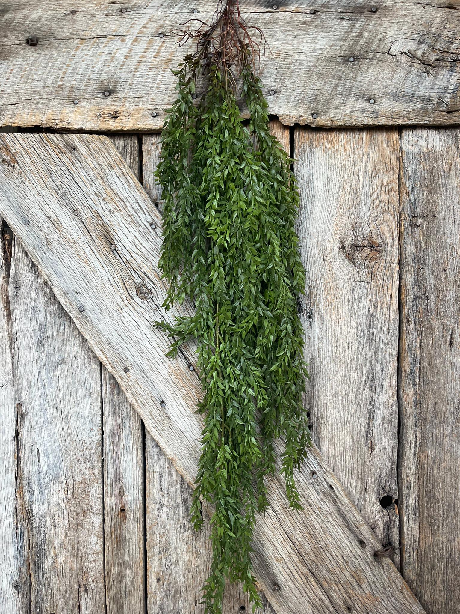 42" Hanging Greenery Leaves Bush, Greenery Bush, Artificial Greenery, Greenery for Wreath, Wreath Supply, Floral Supply, Hanging Bush, 15781