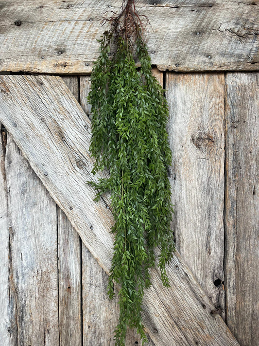 42" Hanging Greenery Leaves Bush, Greenery Bush, Artificial Greenery, Greenery for Wreath, Wreath Supply, Floral Supply, Hanging Bush, 15781