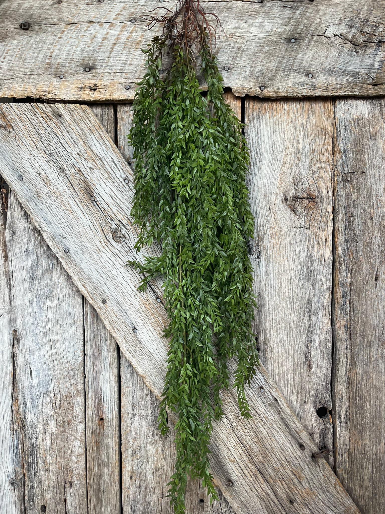 42" Hanging Greenery Leaves Bush, Greenery Bush, Artificial Greenery, Greenery for Wreath, Wreath Supply, Floral Supply, Hanging Bush, 15781