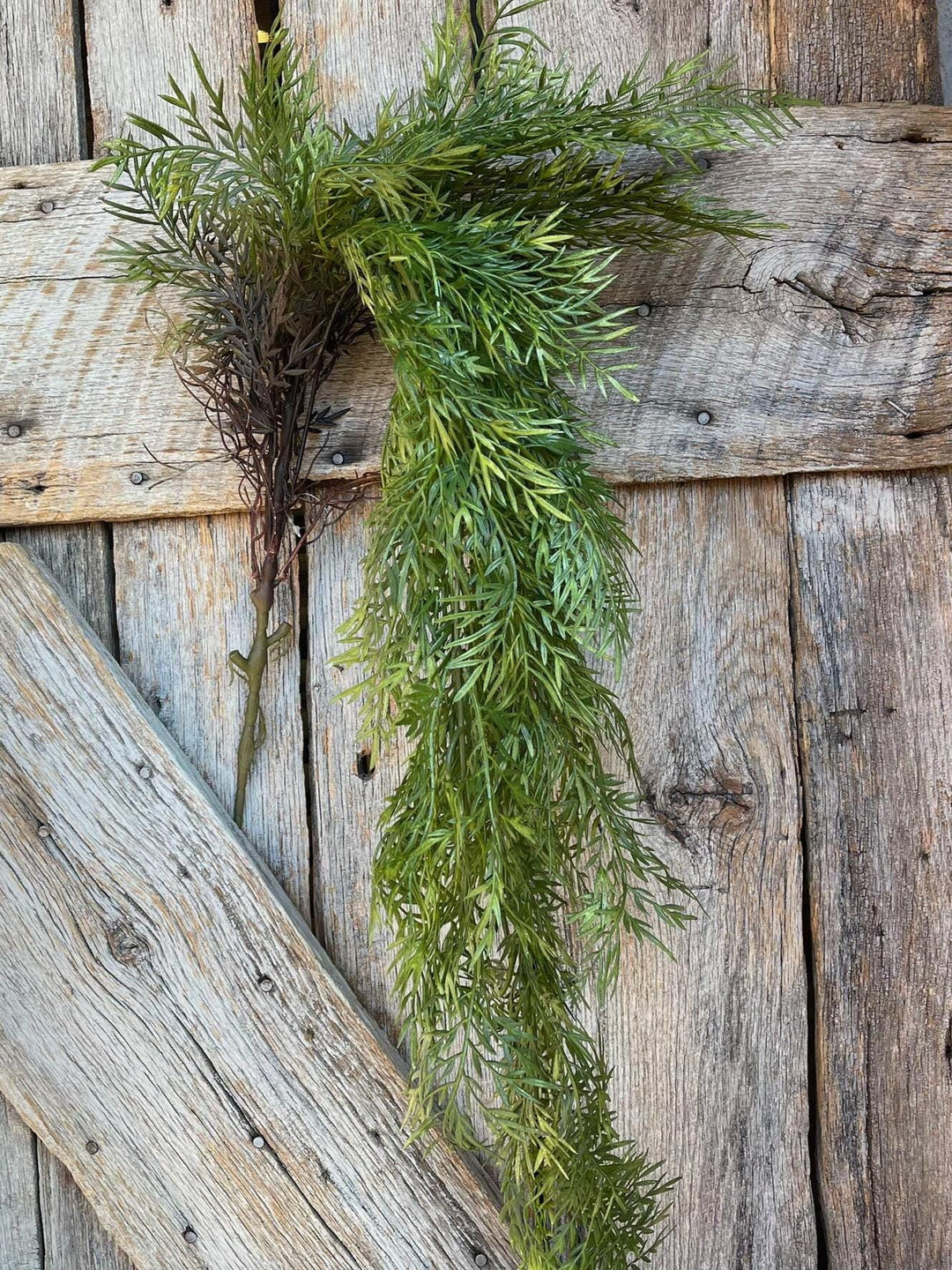 42" Hanging Greenery Bush, Plastic Greenery Bush, Artificial Greenery Bush