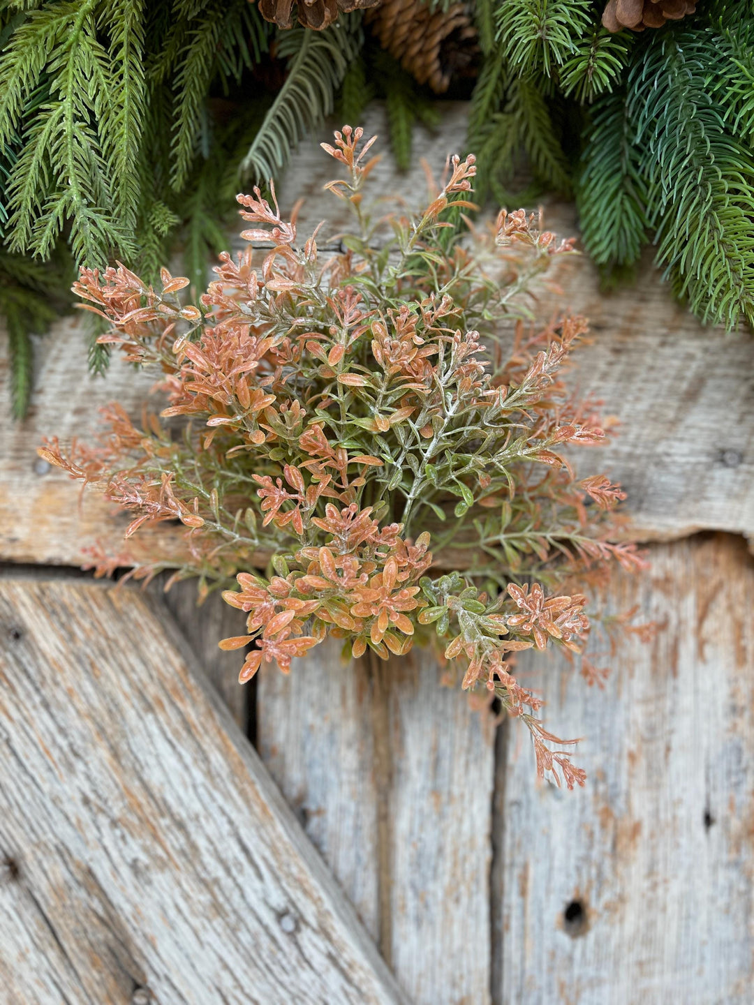 18" Orange Fall Greenery Bush, Fall Greenery, Artifical Greenery