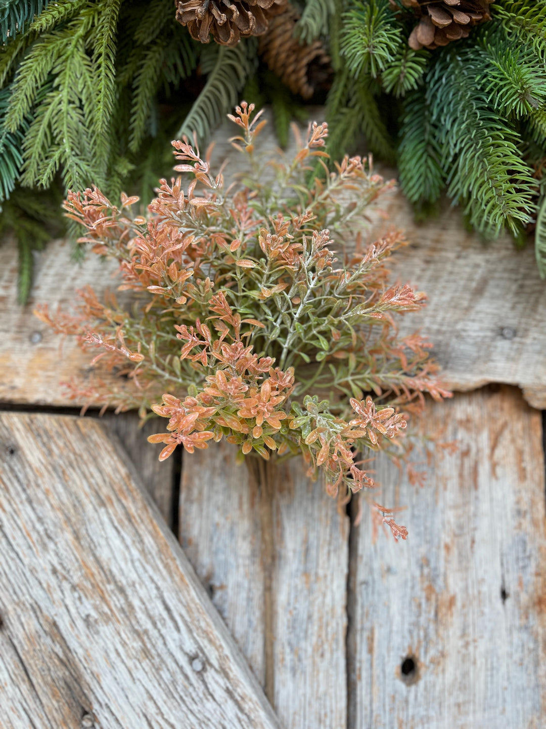 18" Orange Fall Greenery Bush, Fall Greenery, Artifical Greenery