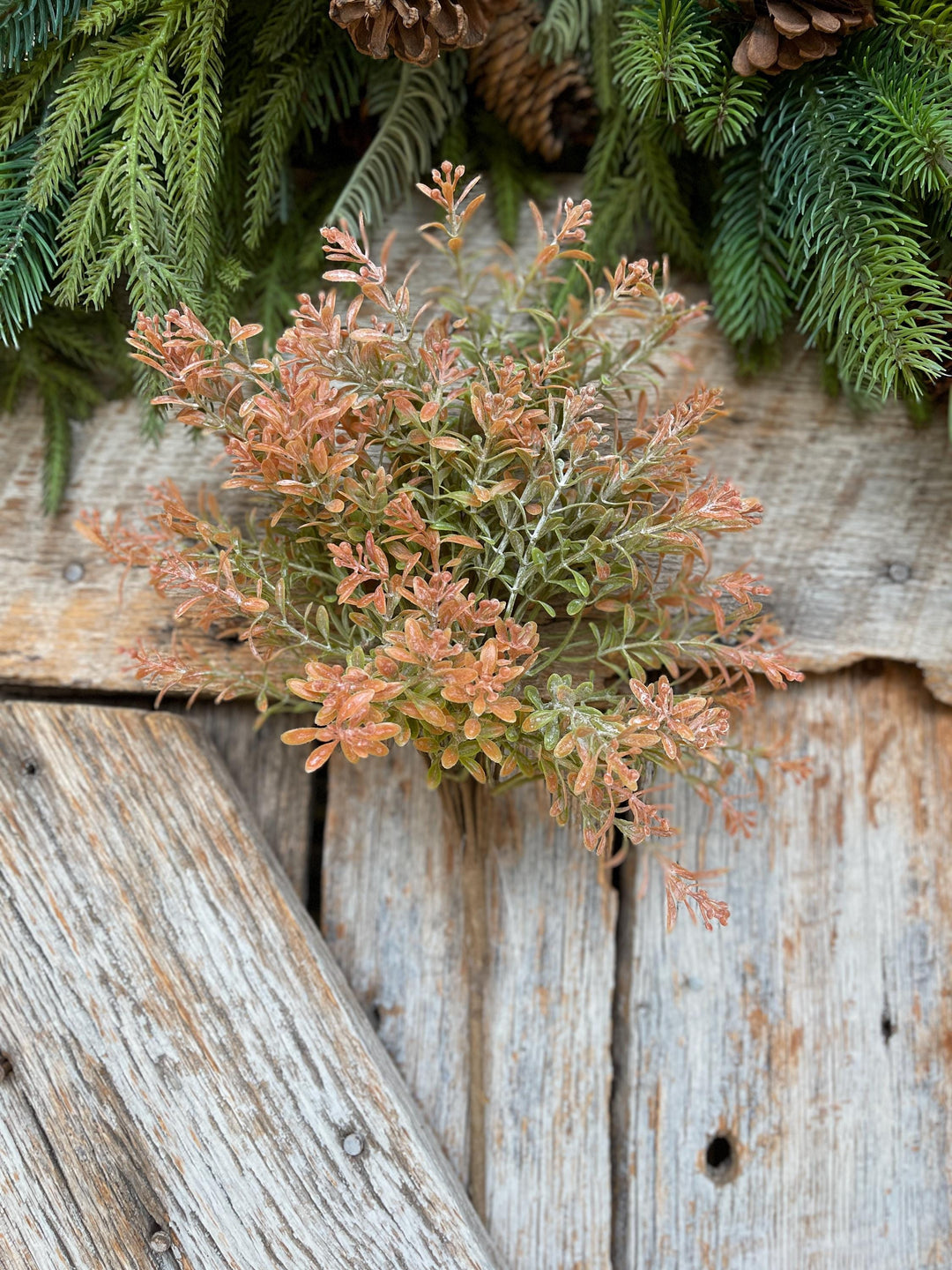 18" Orange Fall Greenery Bush, Fall Greenery, Artifical Greenery