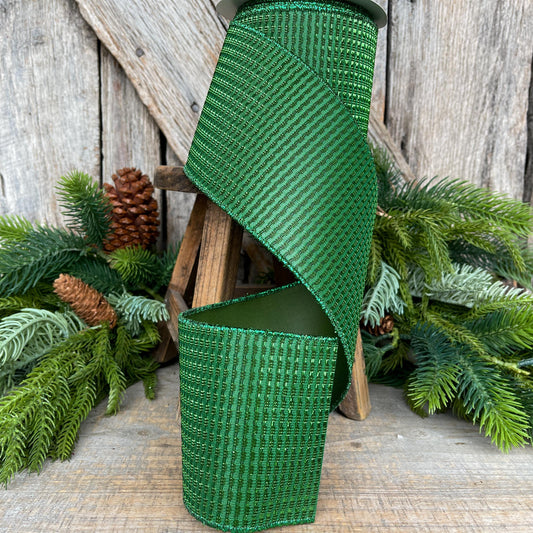 4" Emerald Green Ribbon, Christmas Ribbon, Green Ribbon, Christmas Tree RIbbon, Ribbon, Emerald Green Ribbon