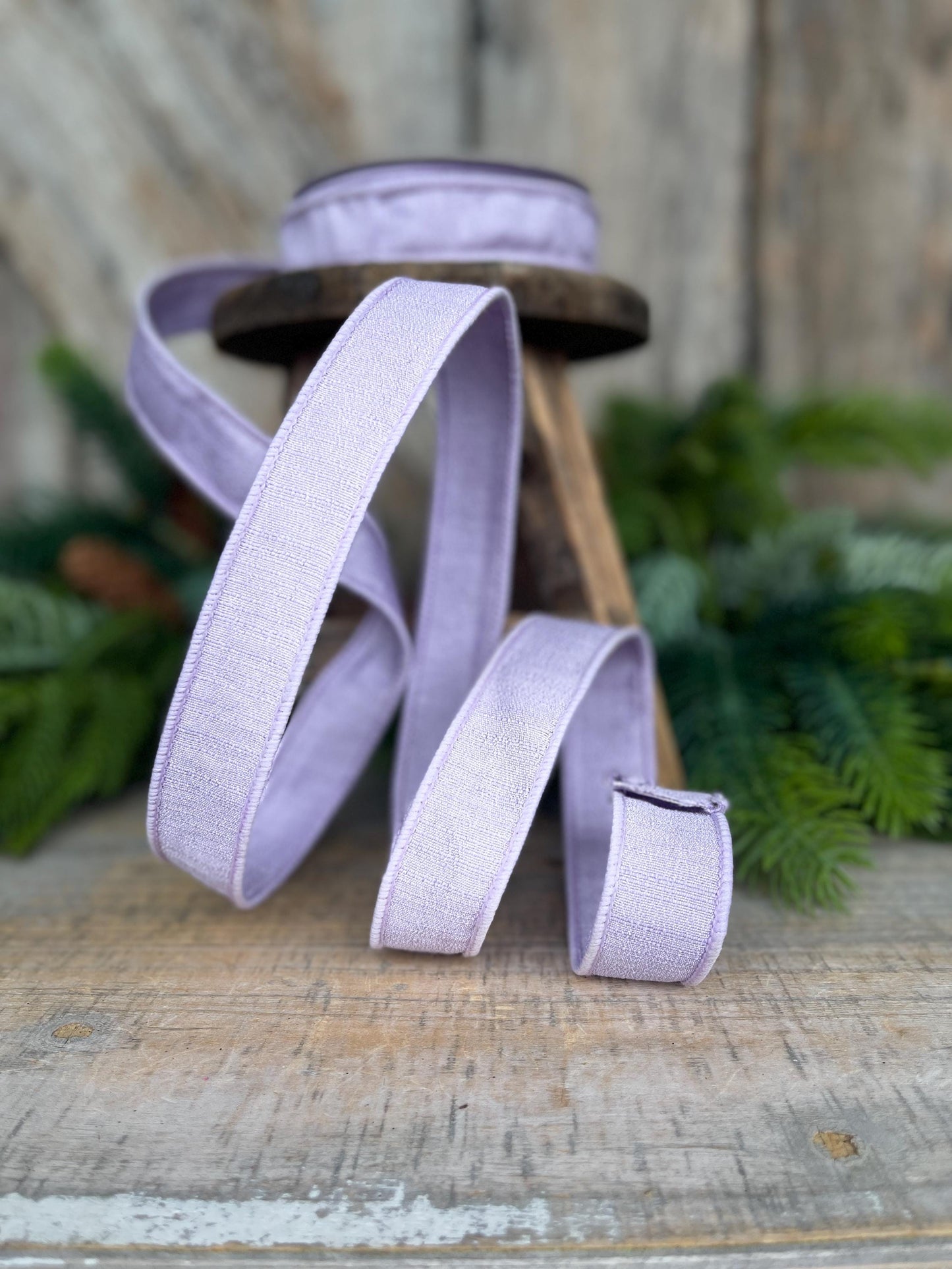 1” Lavender Ribbon, Farrisilk ribbon, wired ribbon
