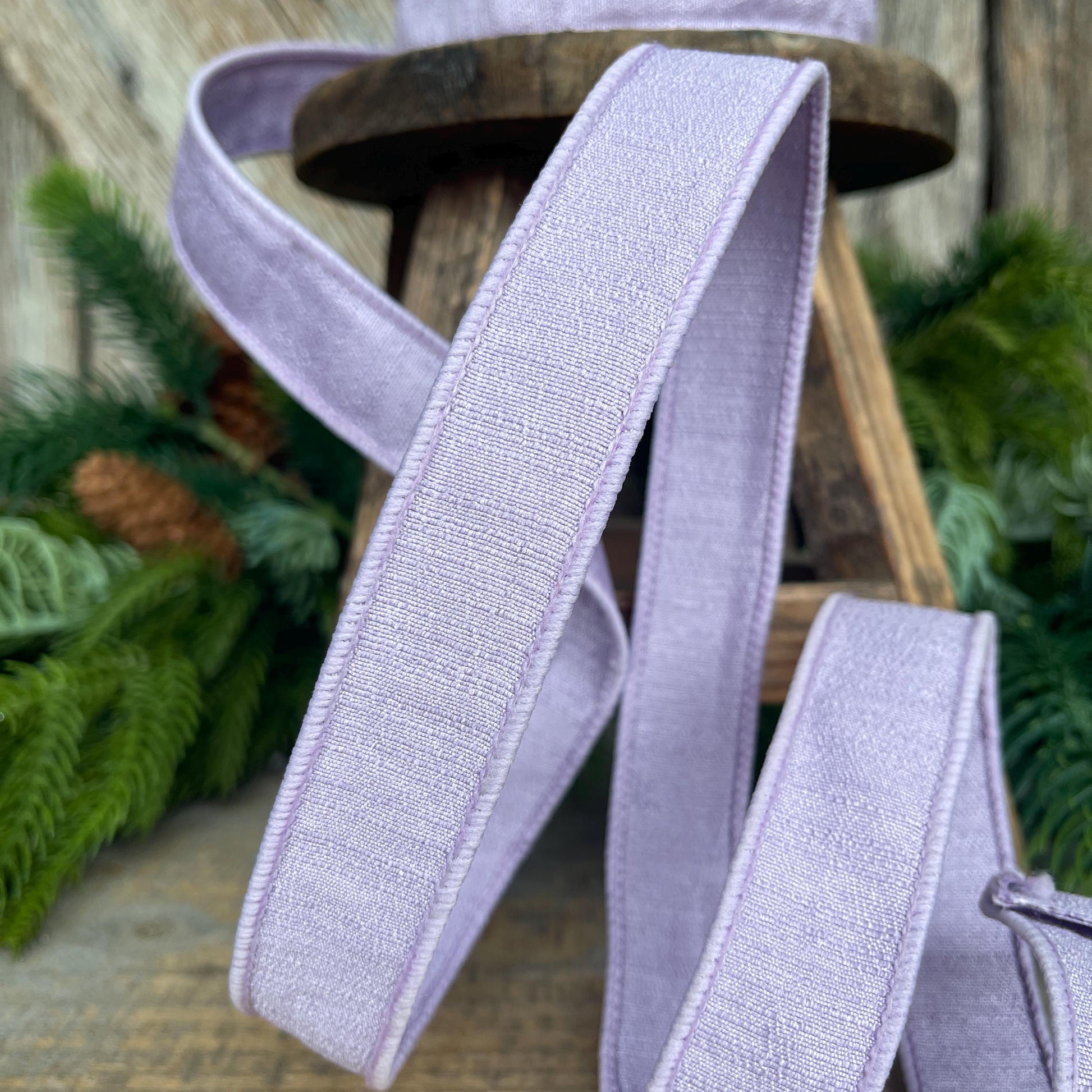1” Lavender Ribbon, Farrisilk ribbon, wired ribbon