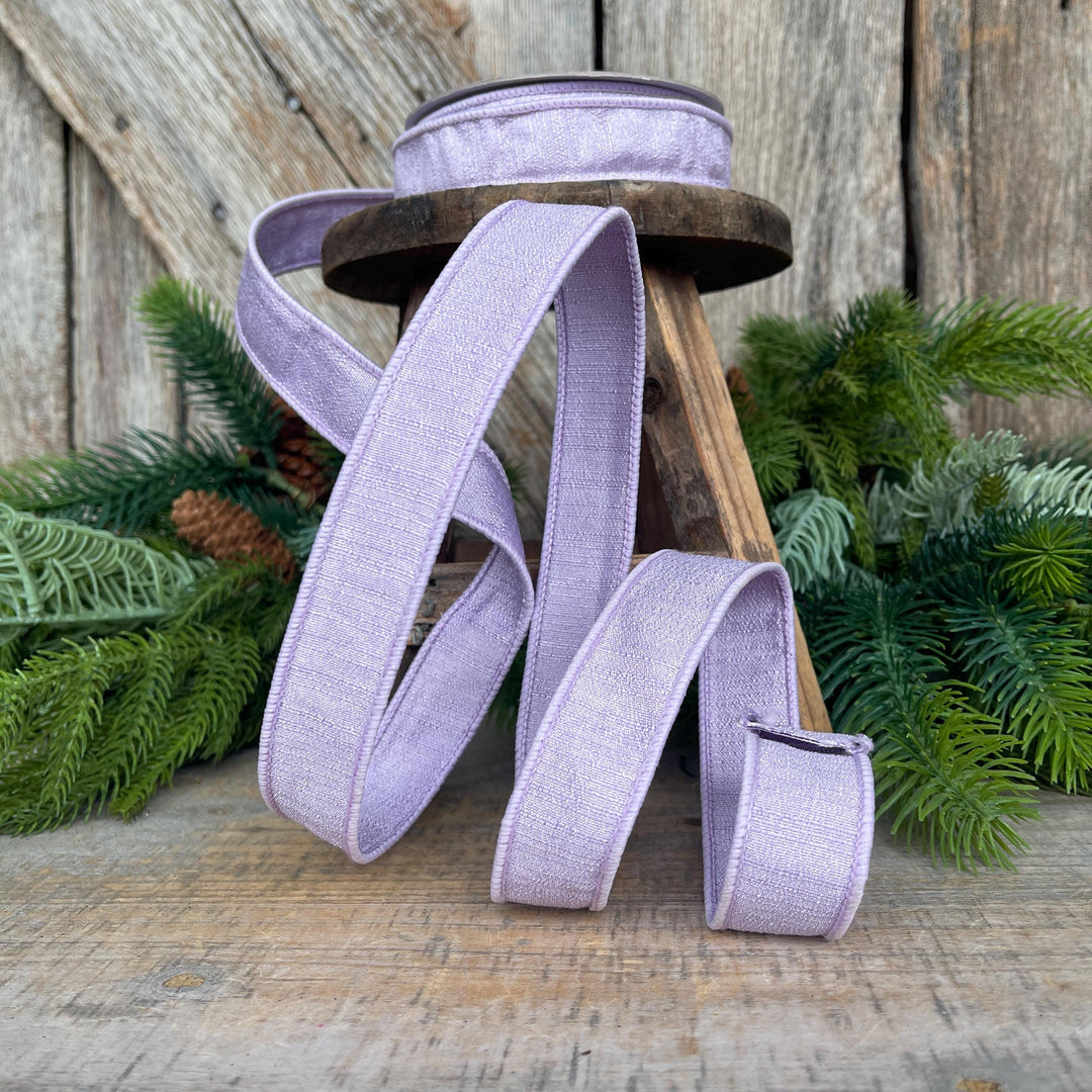 1” Lavender Ribbon, Farrisilk ribbon, wired ribbon