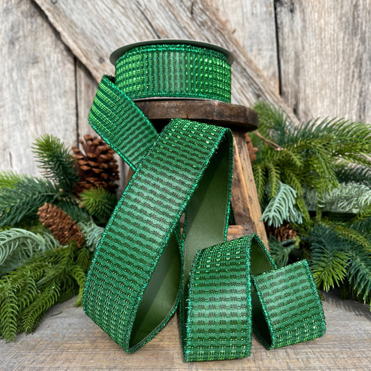 1.5" Emerald Green Ribbon, Christmas Ribbon, Green Ribbon, Christmas Tree RIbbon, Ribbon, Emerald Green Ribbon