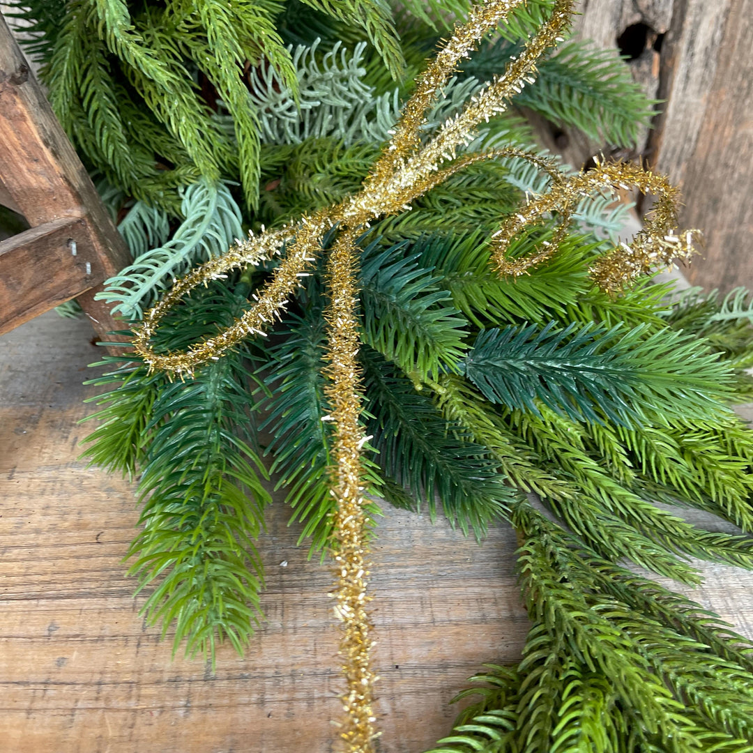 3/8" Gold Tinsel Ribbon, Gold Ribbon