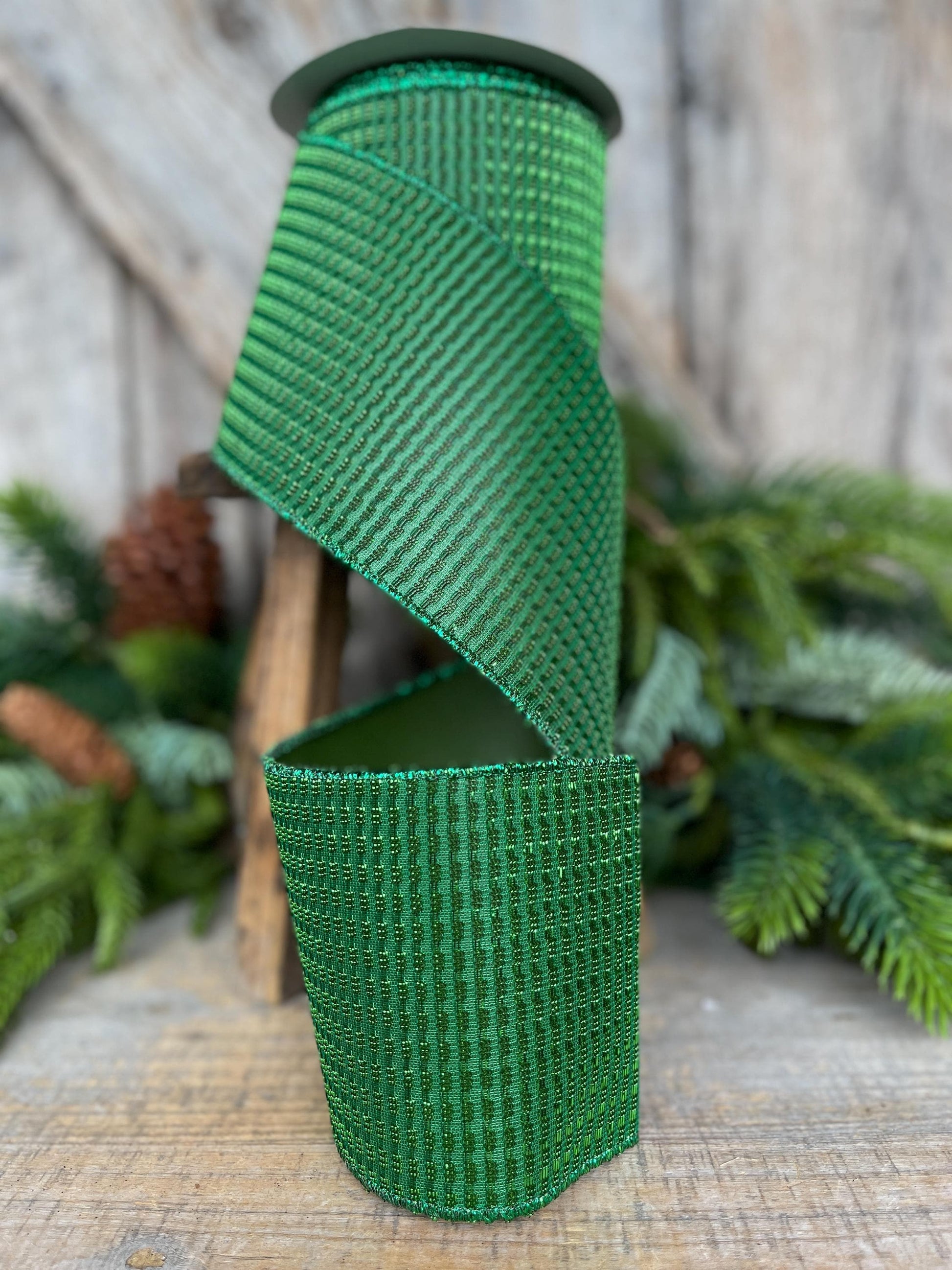 4" Emerald Green Ribbon, Christmas Ribbon, Green Ribbon, Christmas Tree RIbbon, Ribbon, Emerald Green Ribbon