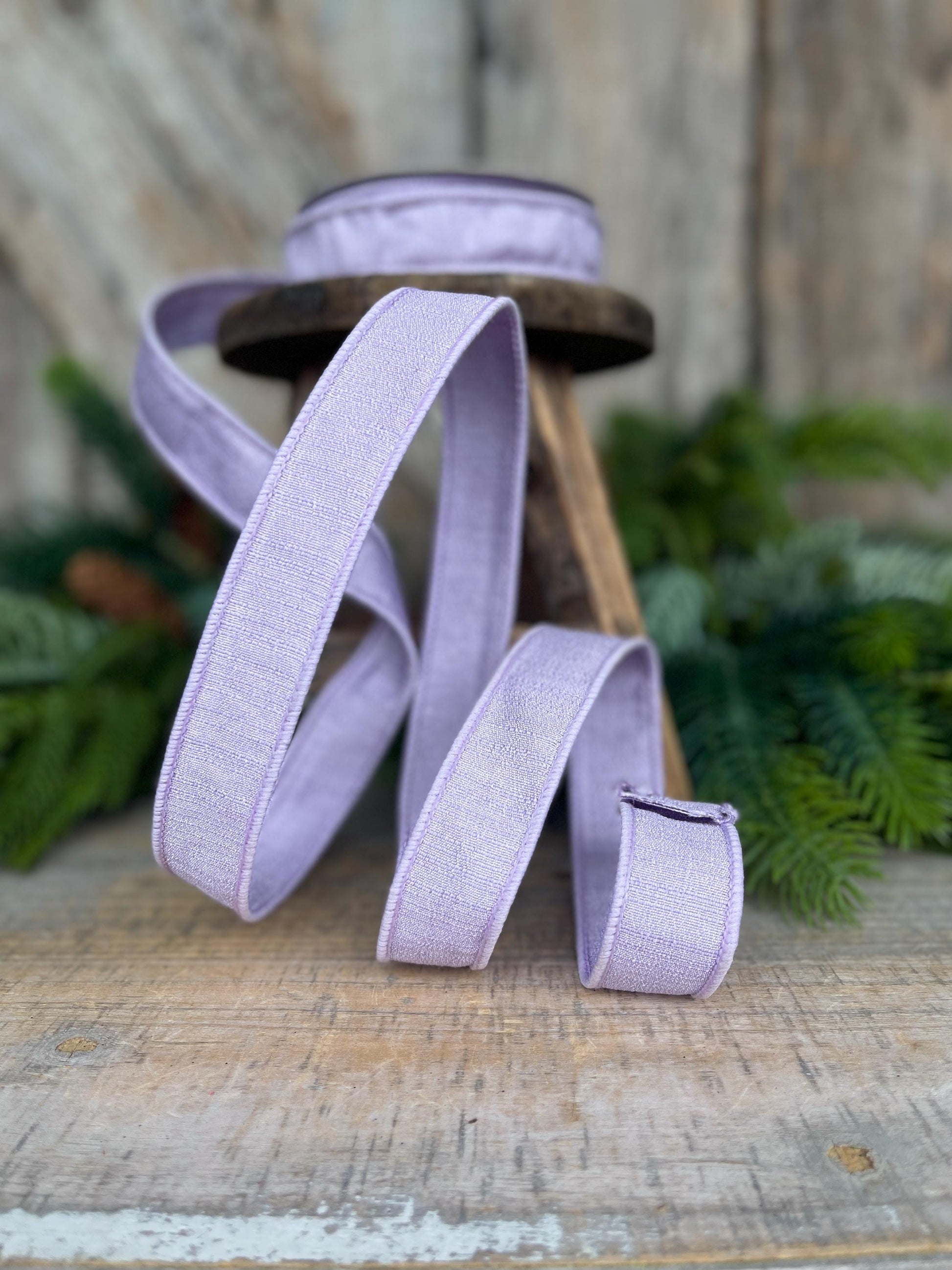 1” Lavender Ribbon, Farrisilk ribbon, wired ribbon