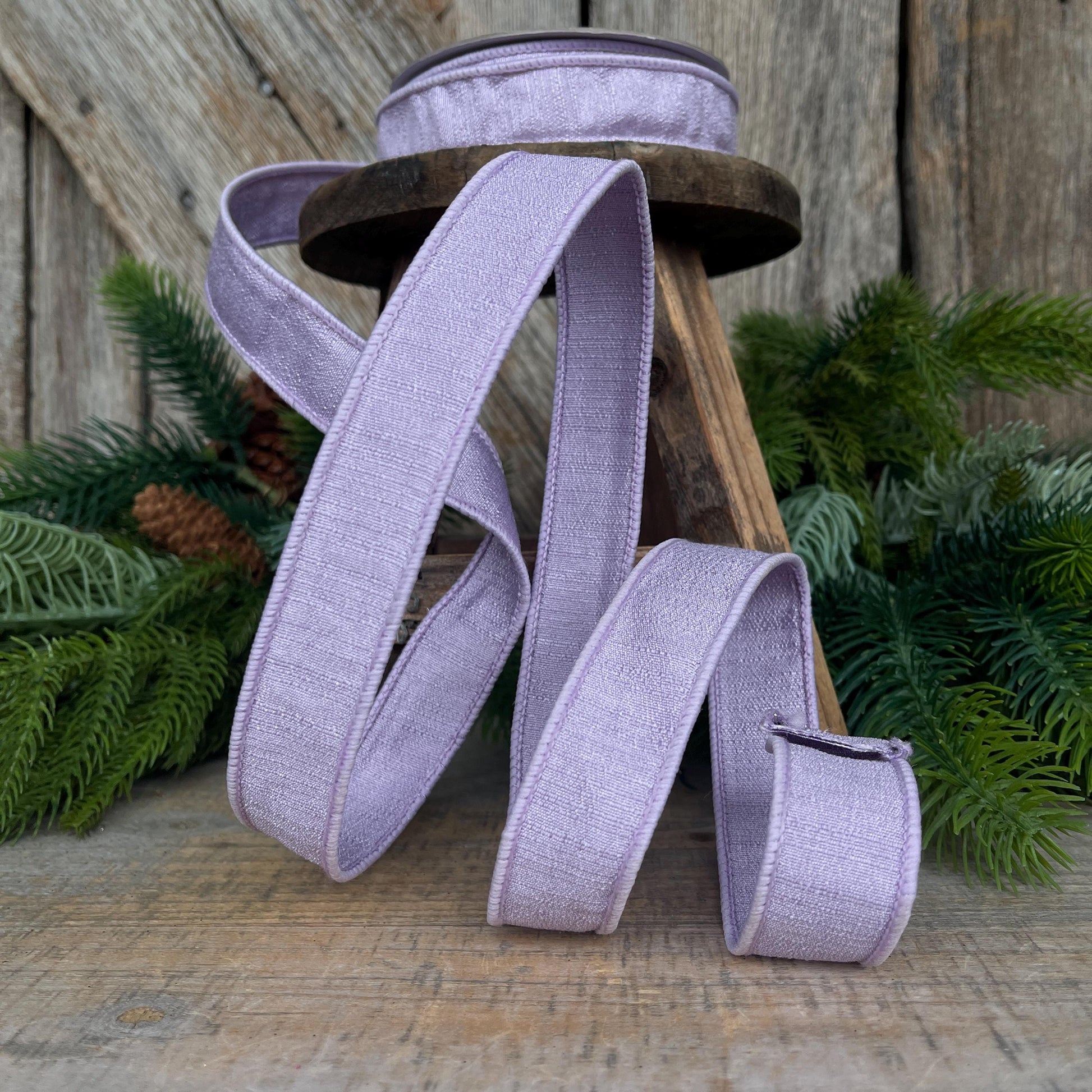 1” Lavender Ribbon, Farrisilk ribbon, wired ribbon