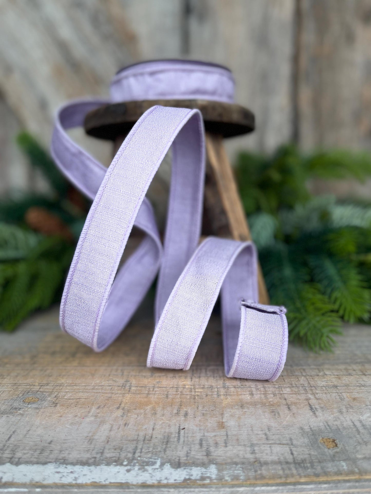 1” Lavender Ribbon, Farrisilk ribbon, wired ribbon