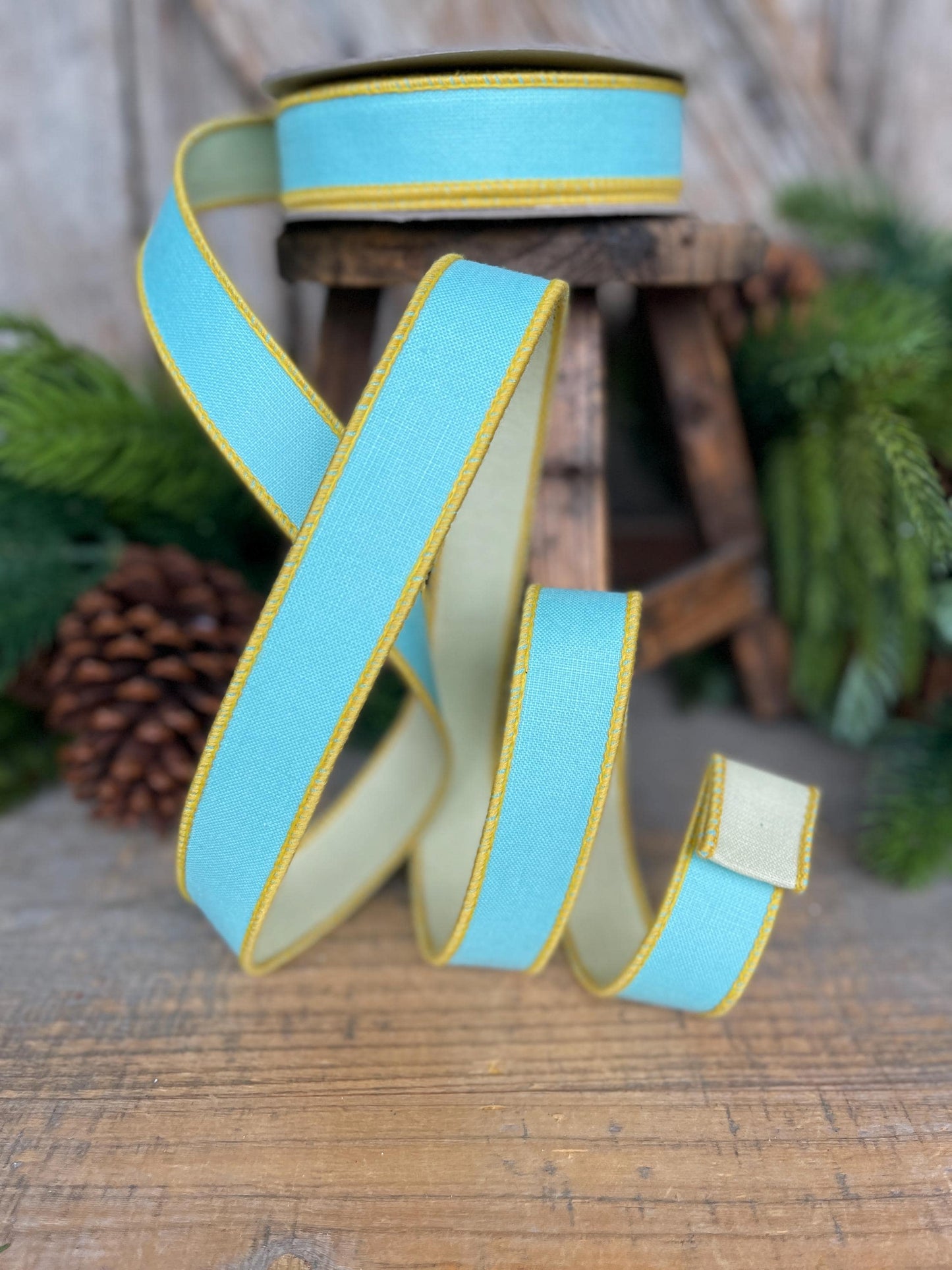 1" Blue Pastel Ribbon, Farrisilk Ribbon, Pretty Pastel Ribbon