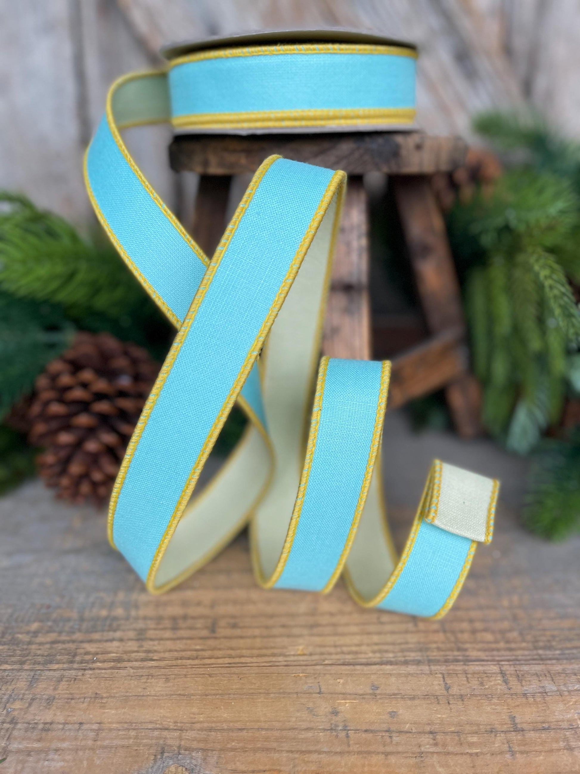 1" Blue Pastel Ribbon, Farrisilk Ribbon, Pretty Pastel Ribbon
