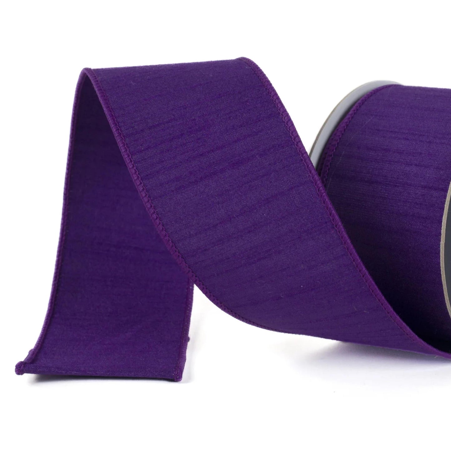 2.5” Purple Ribbon, Farrisilk ribbon, wired ribbon, Jewel Tone Ribbon, Christmas Ribbon, Purple ribbon, RK609-72