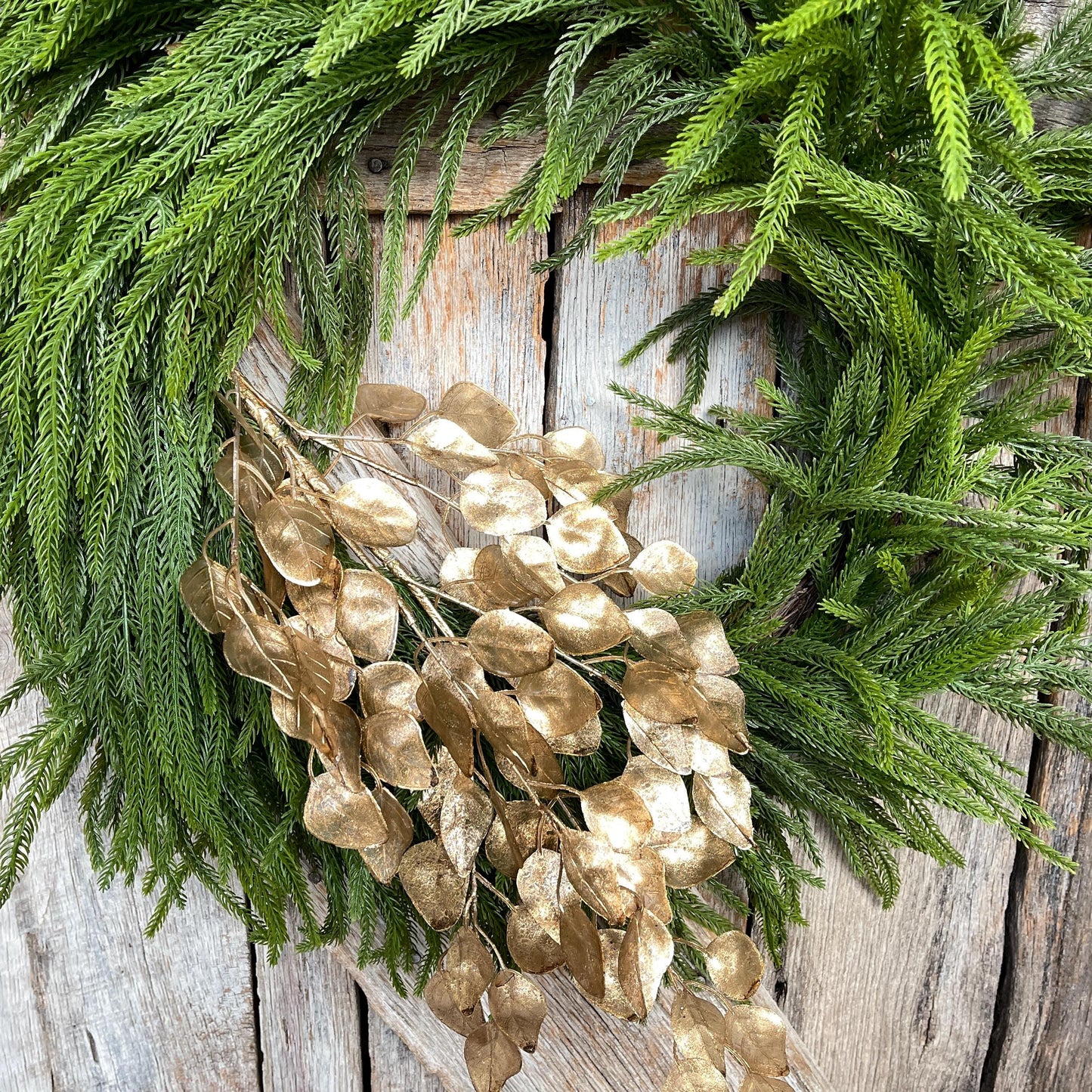 32" Gold Birch Spray, Gold Copper Christmas Spray, Christmas Tree Spray