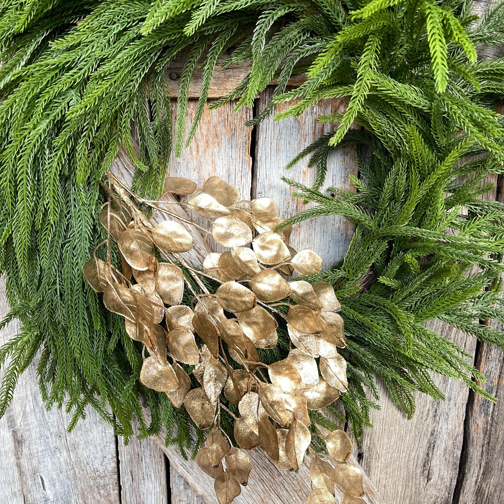 32" Gold Birch Spray, Gold Copper Christmas Spray, Christmas Tree Spray