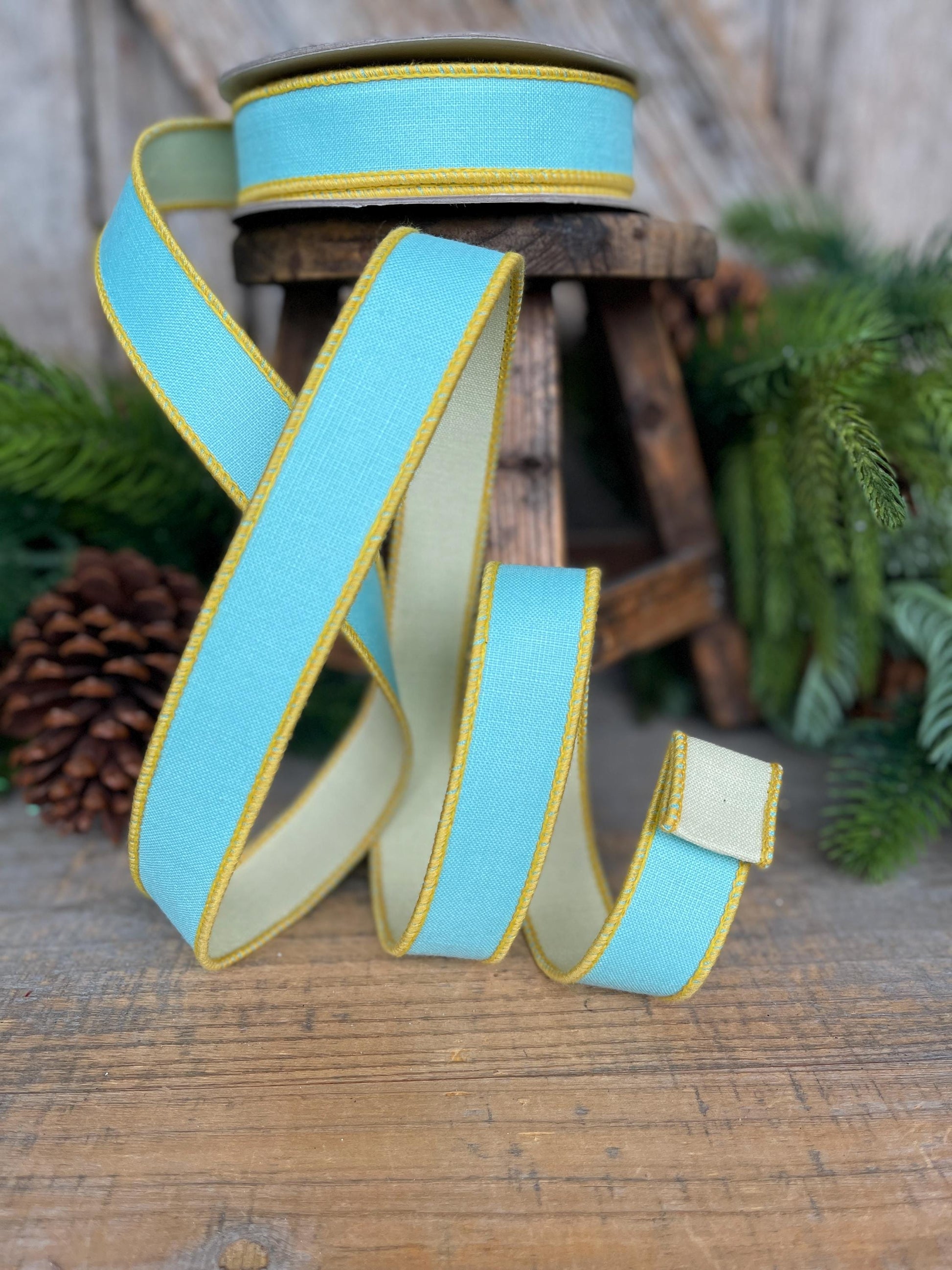 1" Blue Pastel Ribbon, Farrisilk Ribbon, Pretty Pastel Ribbon
