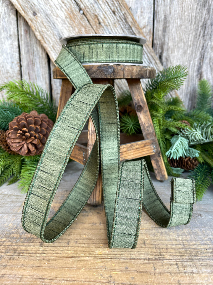 1" Olive Ribbon, Olive Green Ribbon, Christmas Ribbon