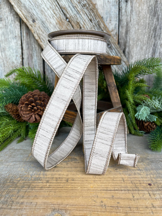 1” Champagne Gold Ribbon, Farrisilk ribbon, Shimmering Silk ribbon, Christmas Ribbon, RK879-93