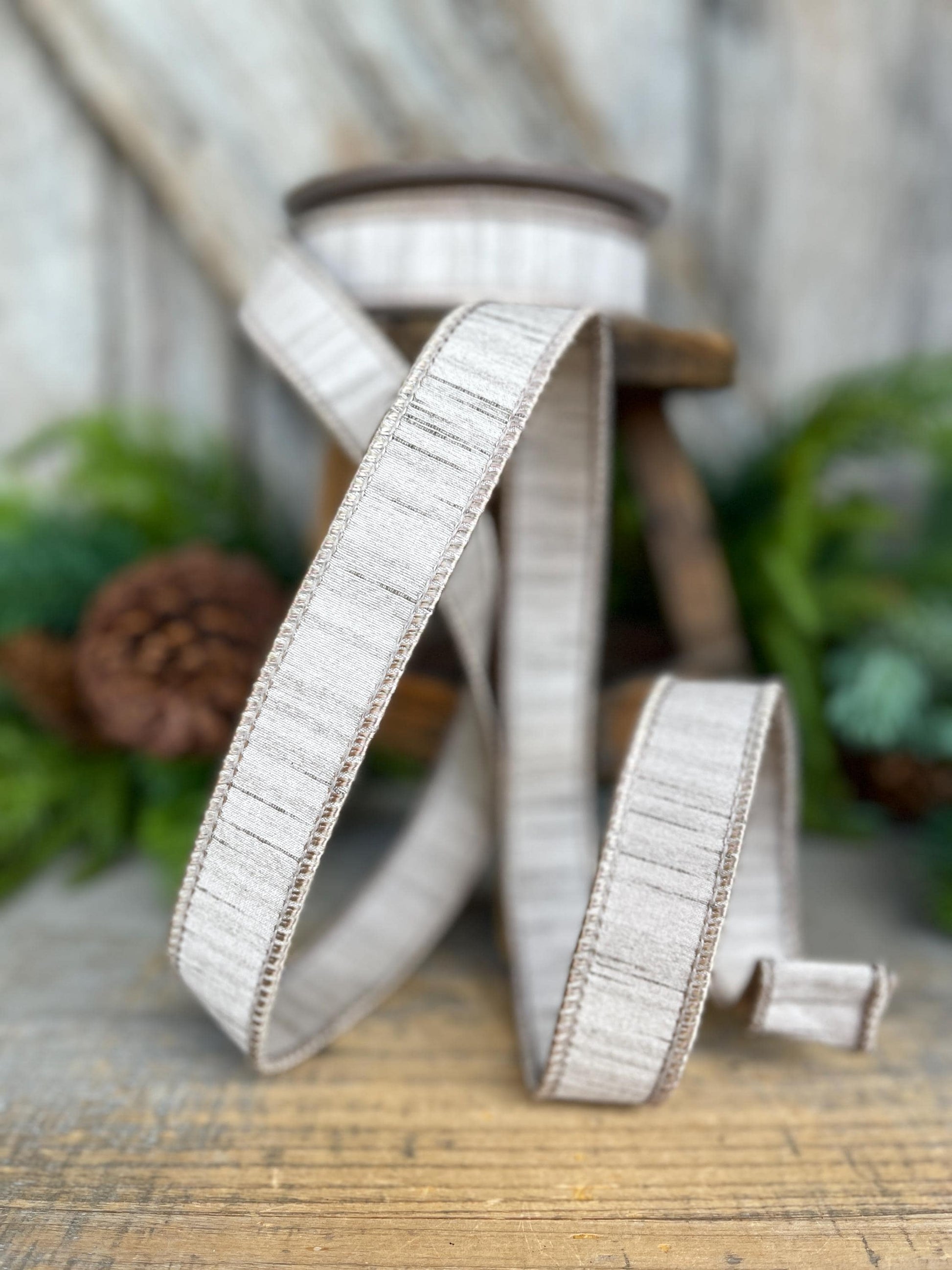 1” Champagne Gold Ribbon, Farrisilk ribbon, Shimmering Silk ribbon, Christmas Ribbon, RK879-93