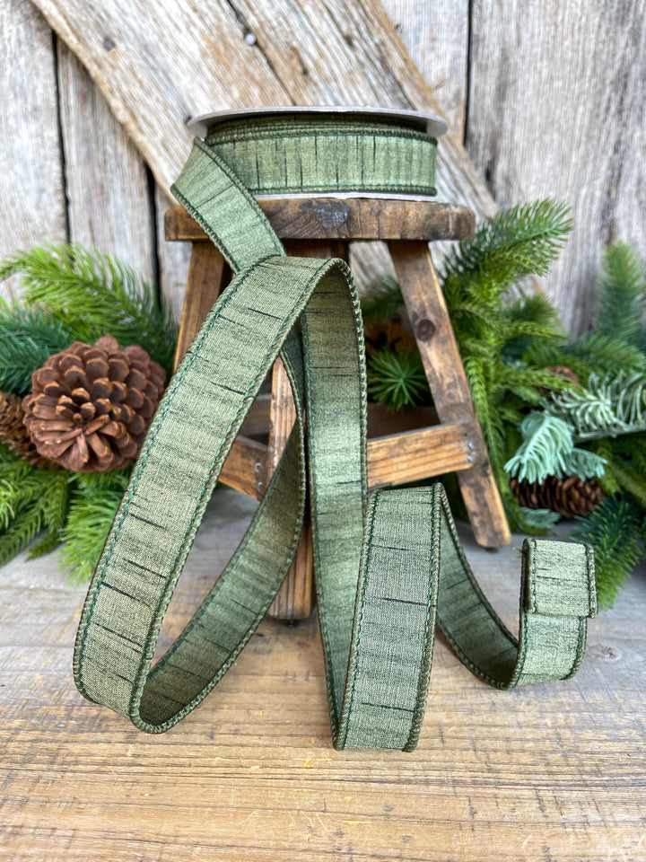 1" Olive Ribbon, Olive Green Ribbon, Christmas Ribbon
