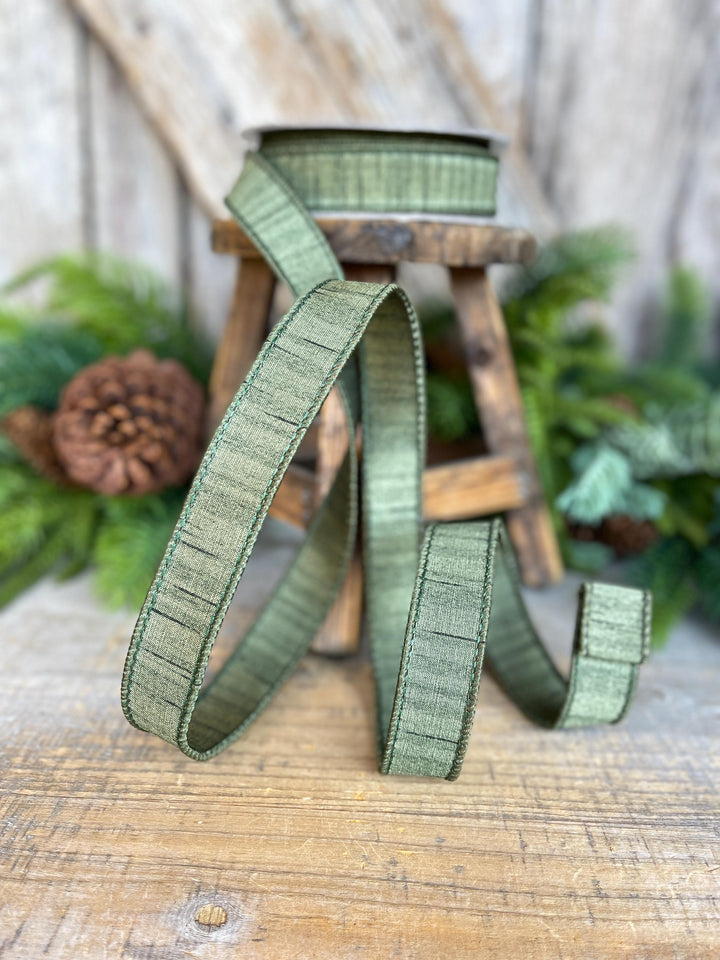 1" Olive Ribbon, Olive Green Ribbon, Christmas Ribbon