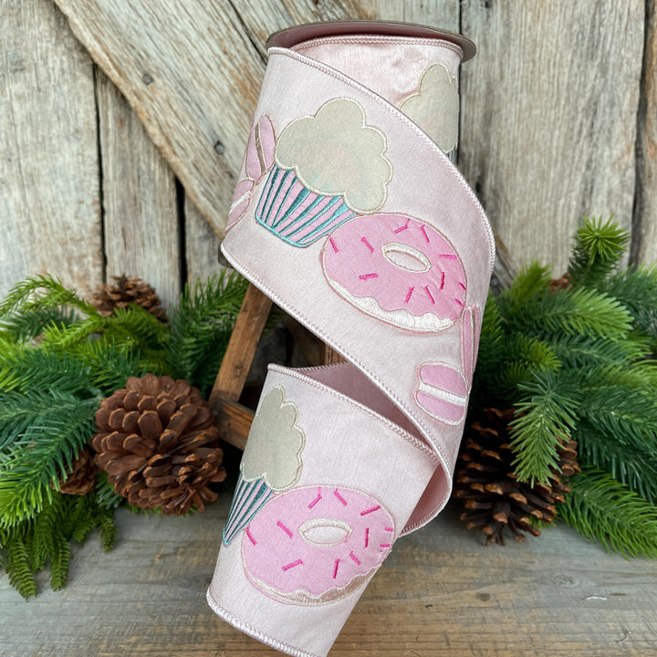 4" Cupcake Donut Ribbon, Farrisilk Ribbon