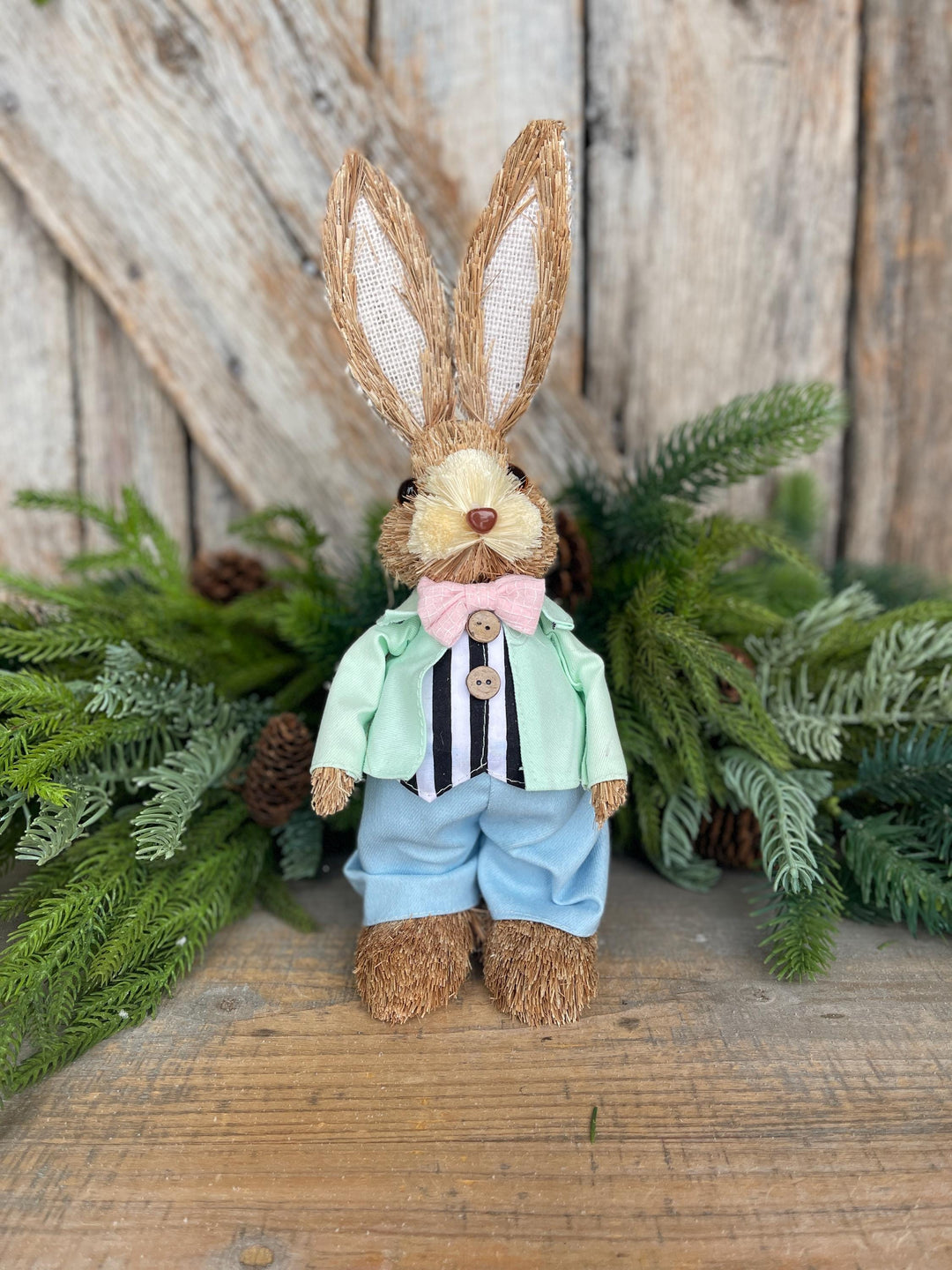 12" Easter Bunny, Sisal Bunny