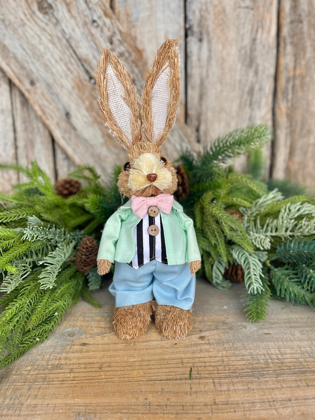 12" Easter Bunny, Sisal Bunny