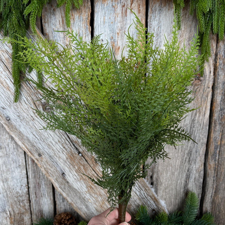 20" UV Soft Touch Asparagus Bush, Artificial Greenery Filler