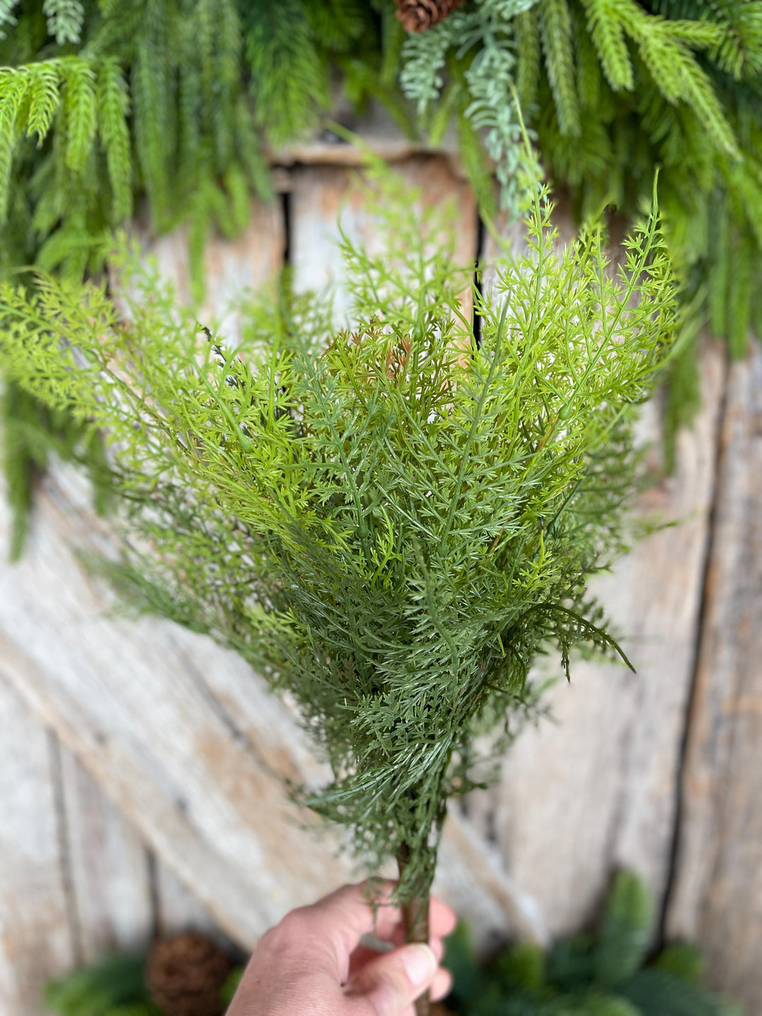 20" UV Soft Touch Asparagus Bush, Artificial Greenery Filler