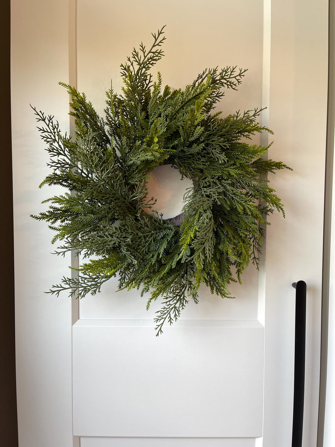 16" Christmas Pine Wreath, Cabinet Wreath, Small Wreath