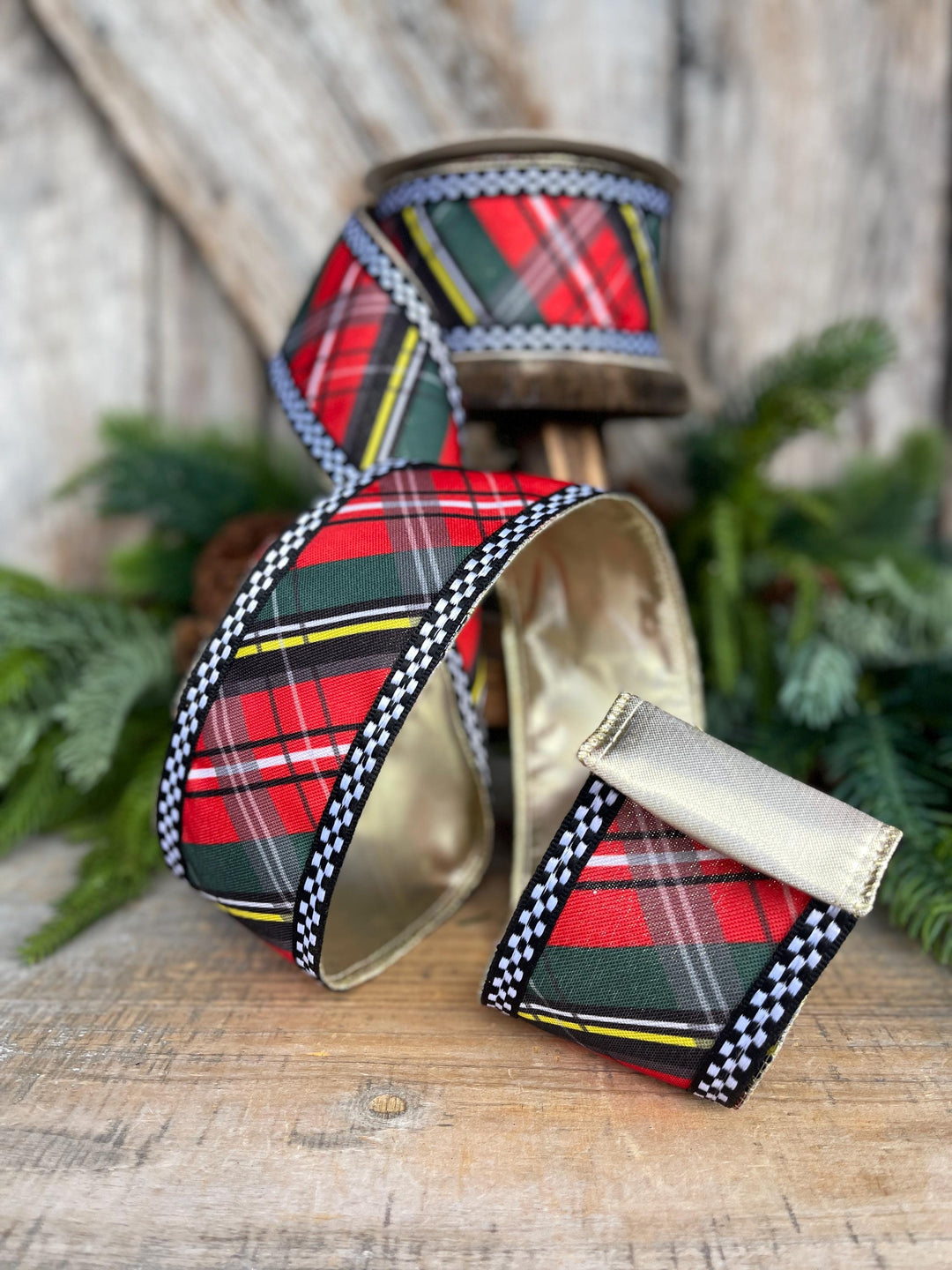 2.5" Traditional Christmas Plaid Ribbon