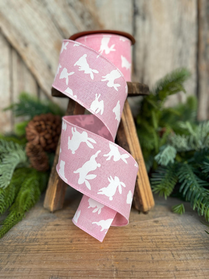 2.5" Pastel Pink Bunny Ribbon